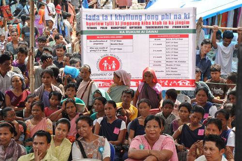 Crowd in National Rural Health Mission, Meghalaya