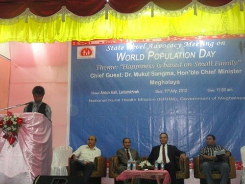 Observation of World Population Day 2012, Meghalaya